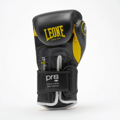 Guantes de Boxeo Leone 1947 Professional 2 Negro-Amarillo
