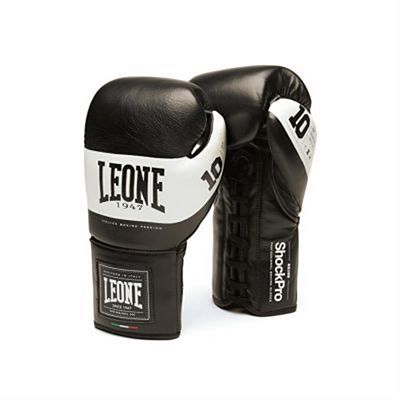 Leone 1947 Shock Pro Laces Boxing Gloves Nero