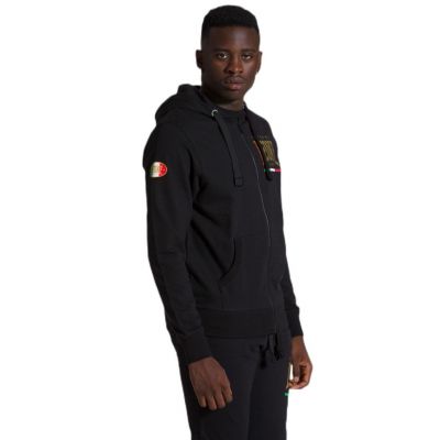 Leone 1947 Sudadera Capucha Zip Gold Black