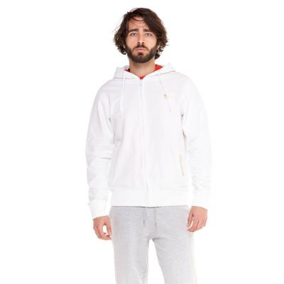 Leone 1947 Sudadera Capucha Zip Gold SS22 Vit