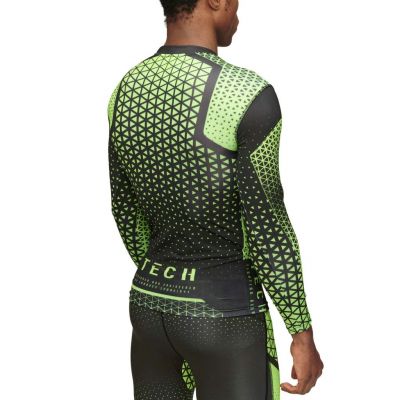 Leone 1947 Tech Long Sleeves T-shirt Negro-Fluor