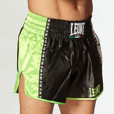 Leone 1947 Training Thai Shorts Schwarz