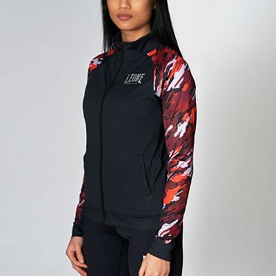 Leone 1947 Woman Sweatshirt Neo Camo W Noir-Rouge