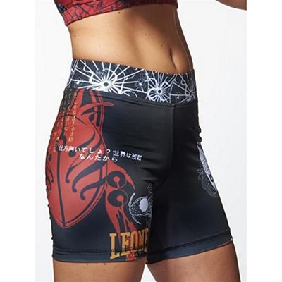 Leone Boxing Kitsune Compression MMA Shorts Black