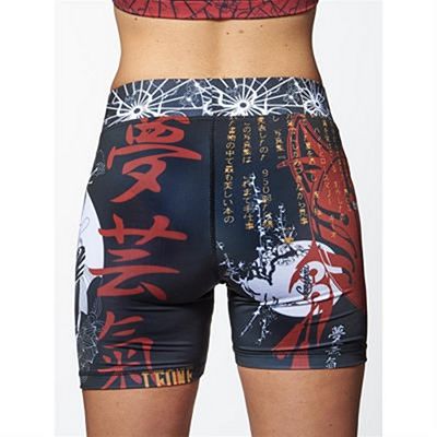 Leone Boxing Kitsune Compression MMA Shorts Black