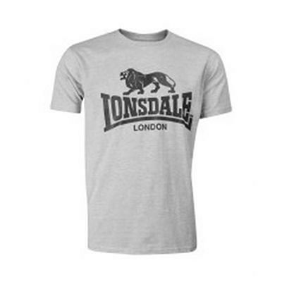 Lonsdale Logo Mens T-shirt Regular Fit Cinza