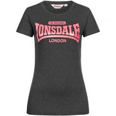 Lonsdale Tulse Womens T-shirt Grå-Rosa