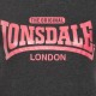 Lonsdale Tulse Womens T-shirt Gris-Rosa