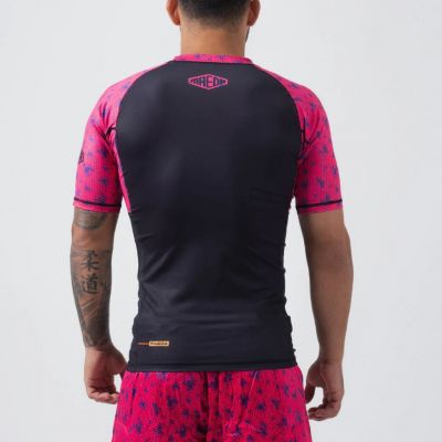 Maeda Hex Rash Guard Negro-Rosa