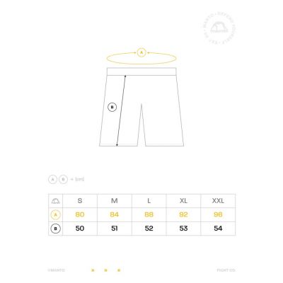 Manto Fight Shorts DISTORT Negro