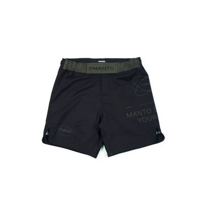 Manto Fight Shorts Elipses Nero-Verde