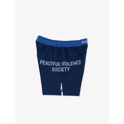 Manto Fight Shorts SOCIETY Navy Blu