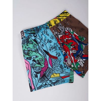 Manto Fight Shorts WICKY Multicolore