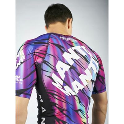 Manto Flame Rashguard Preto-Roxo