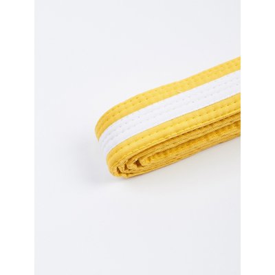 Manto Kids Belt BJJ TAG Giallo-Bianco