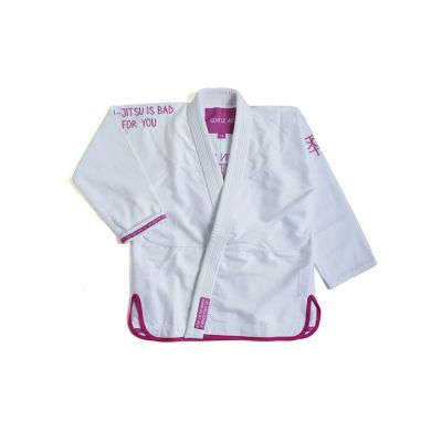 Manto KTOF BALACLAVA BJJ GI Fehèr-Ròzsaszìn