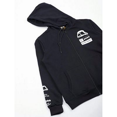 Manto Levels Zip Hoodie Schwarz-weiß