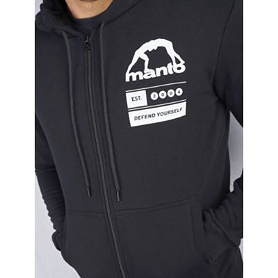 Manto Levels Zip Hoodie Nero-Bianco