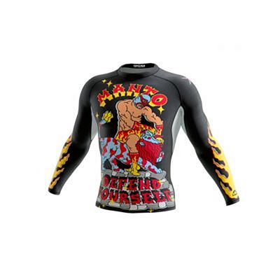 Manto Long Sleeve Rashguard LUTADOR Schwarz