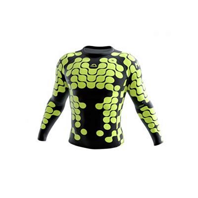 Manto Long Sleeve Rashguard ORGANIC Schwarz-Gelb