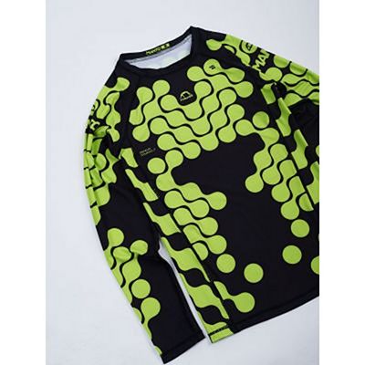 Manto Long Sleeve Rashguard ORGANIC Svart-Gul