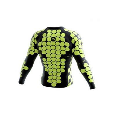 Manto Long Sleeve Rashguard ORGANIC Negro-Amarillo