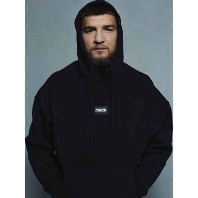 Manto Hoodie LABEL OVERSIZE Heather Negro