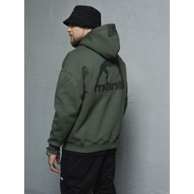 Manto Hoodie LABEL OVERSIZE Heather Zöld