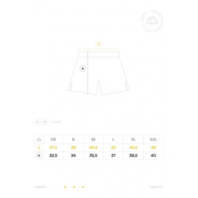 Manto MMA Shorts Metal Schwarz-Grau