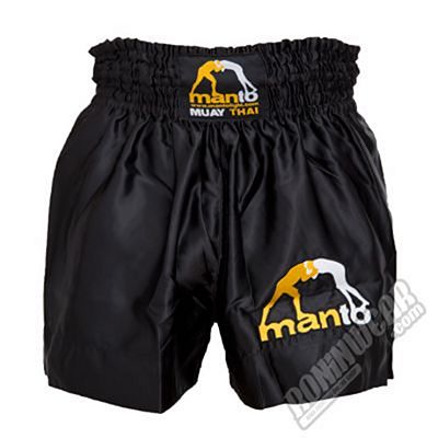 Manto Muay Thai Logo Negro