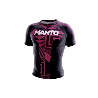 Manto Rashguard FRAGMENTS Preto-Vermelho