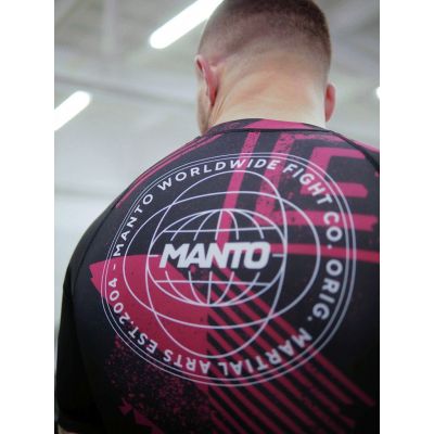 Manto Rashguard FRAGMENTS Schwarz-Rot