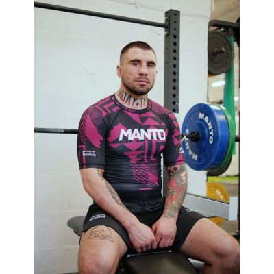 Manto Rashguard FRAGMENTS Svart-Röd