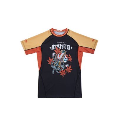 Manto Rashguard FUDO Schwarz-Gelb