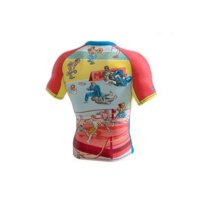 Manto Rashguard GYM Azul-Vermelho