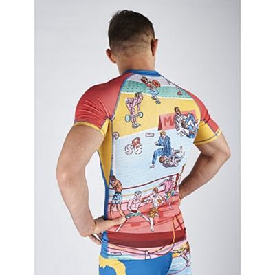 Manto Rashguard GYM Azul-Vermelho