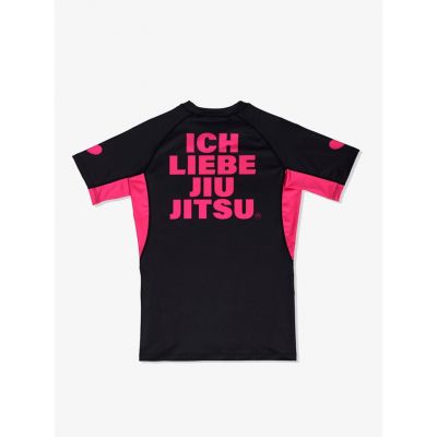 Manto Rashguard LIEBE Negro-Rojo