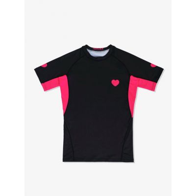 Manto Rashguard LIEBE Negro-Rojo