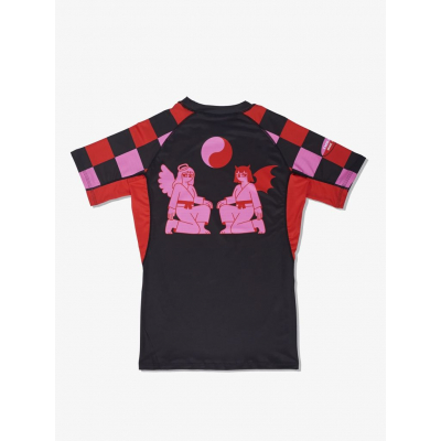 Manto Rashguard Two Sides Svart-Rosa