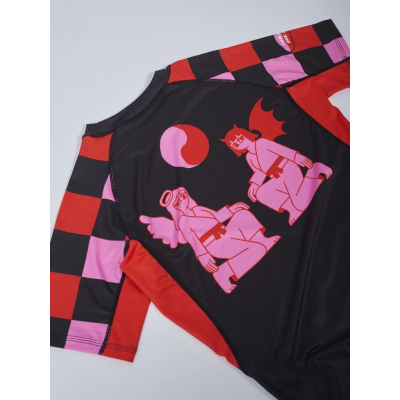 Manto Rashguard Two Sides Svart-Rosa