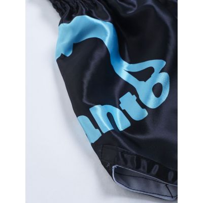 Manto Shorts Muay Thai Dual Nero-Blu