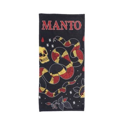 Manto Sports Towel CORAL Negro