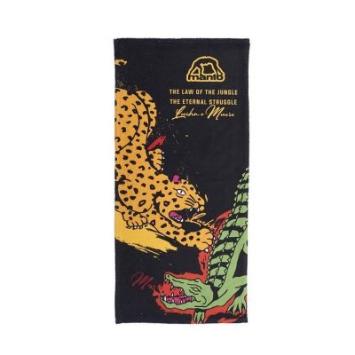 Manto Sports Towel JUNGLE Negro