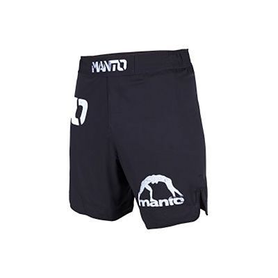 Manto Stencil Fight Shorts Negro-Blanco