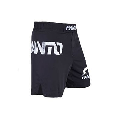 Manto Stencil Fight Shorts Black-White