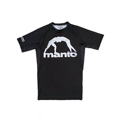 Manto Stencil Logotype Rashguard Noir-Blanc