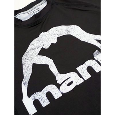 Manto Stencil Logotype Rashguard Noir-Blanc