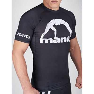 Manto Stencil Logotype Rashguard Nero-Bianco