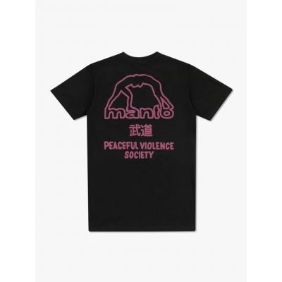 Manto T-shirt SOCIETY Preto-Roxo