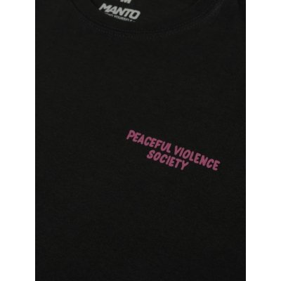 Manto T-shirt SOCIETY Preto-Roxo